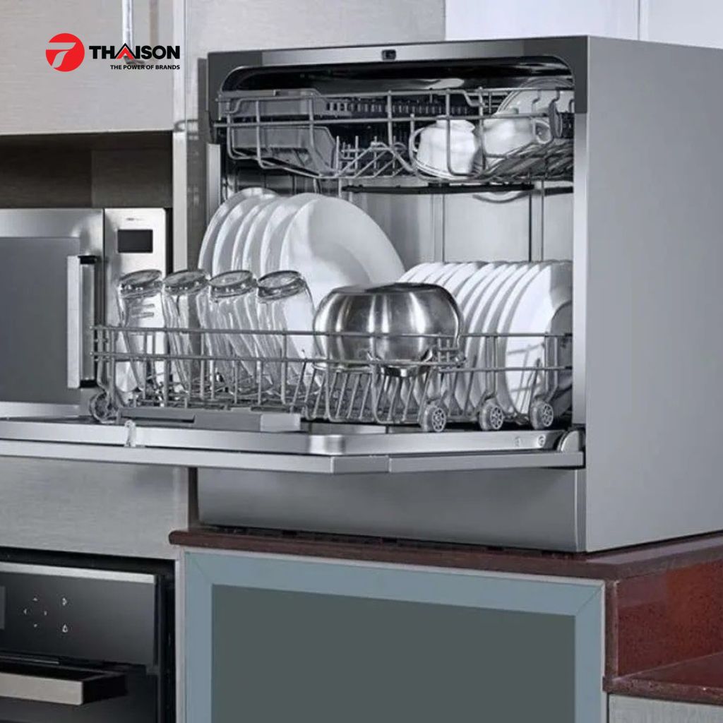 Máy rửa bát mini Beko 8 bộ DTC36810S thiết kế để bàn