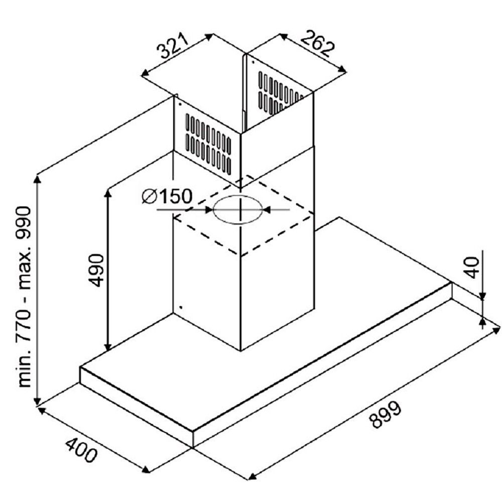 Máy Hút Mùi Fagor chữ T 3CFS-9032X