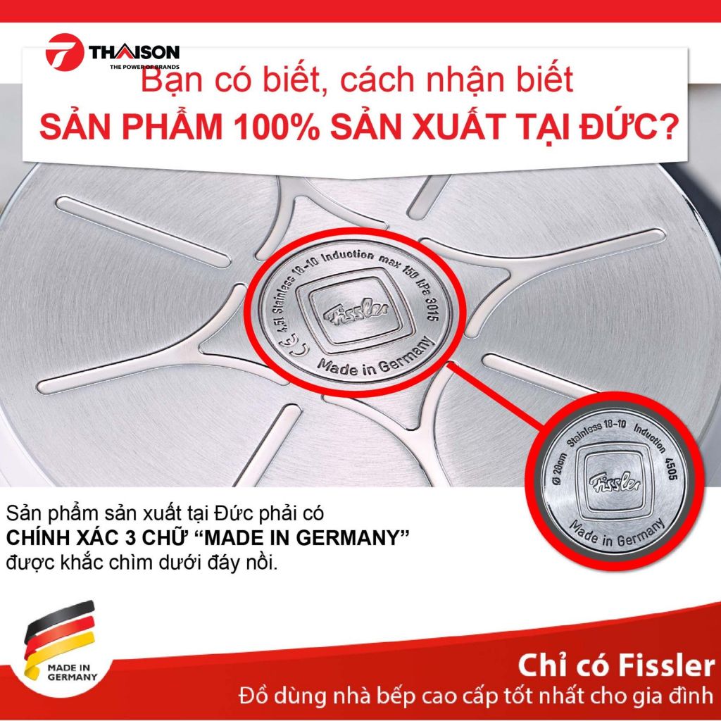 Nồi Fissler Original Profi 28cm (nắp inox)