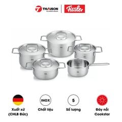 Bộ nồi Fissler Pure Collection 5 món (4 nồi 1 quánh)