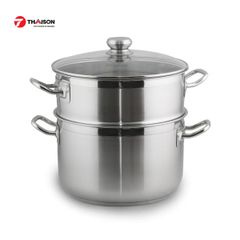 Bộ nồi xửng hấp inox Fivestar nắp kính 26/28/30cm 02 pcs