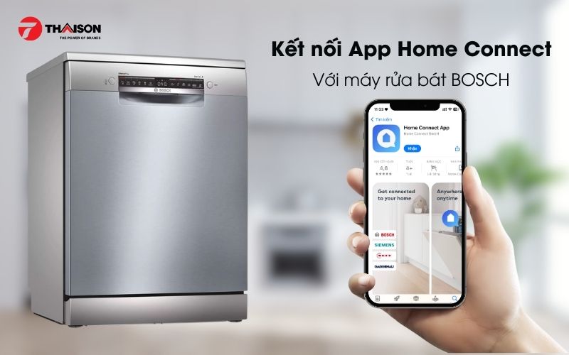 Máy rửa bát Bosch SMI8YCS01E bán âm Series 8