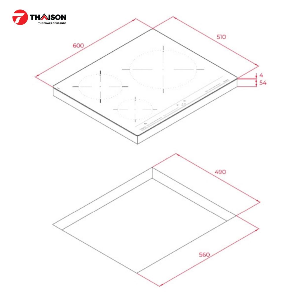 Bếp từ Teka IBC 63010 BK MSS 3 vùng nấu