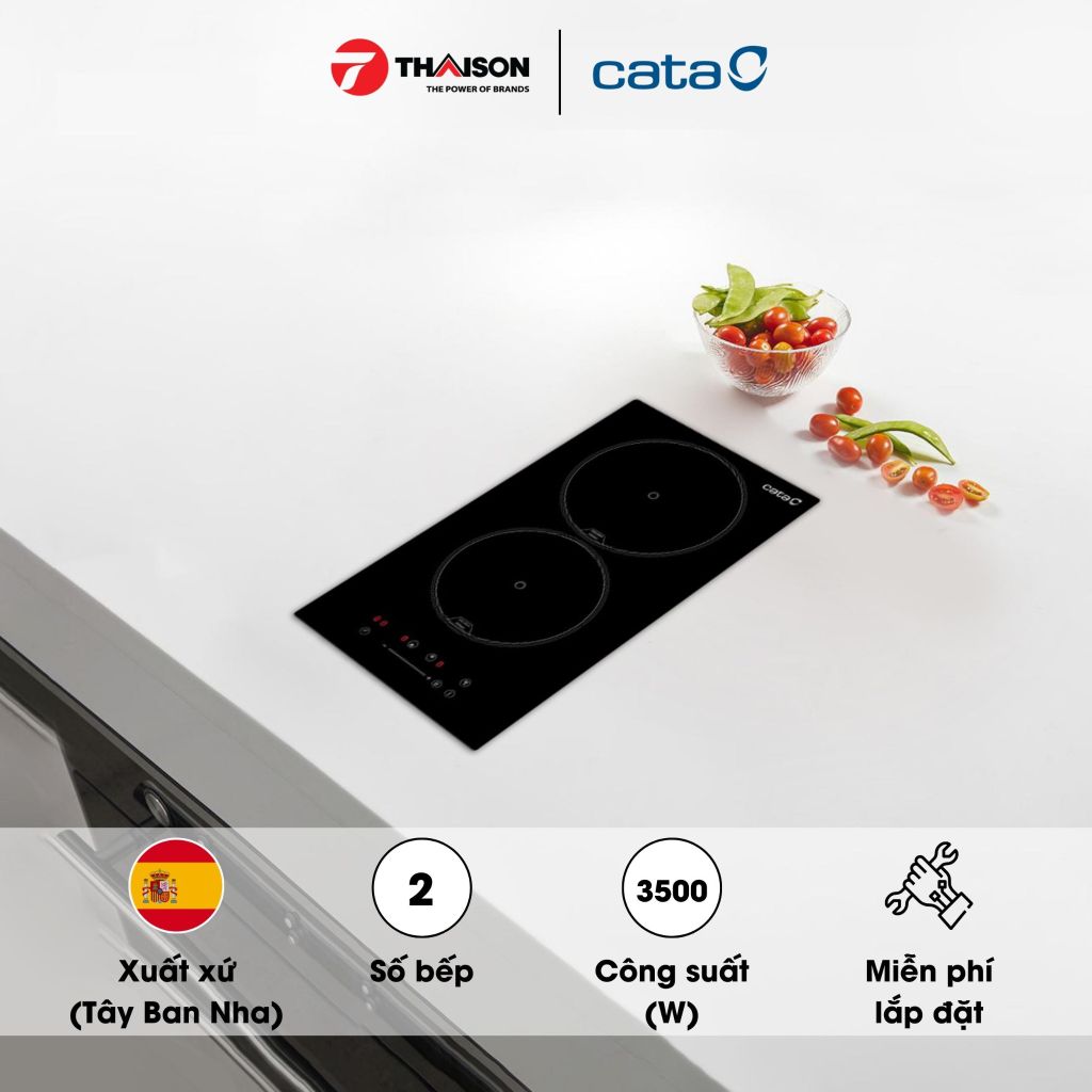 Bếp từ đôi loại nào tốt và tiết kiệm điện - Bếp từ CATA ISB 302 BK