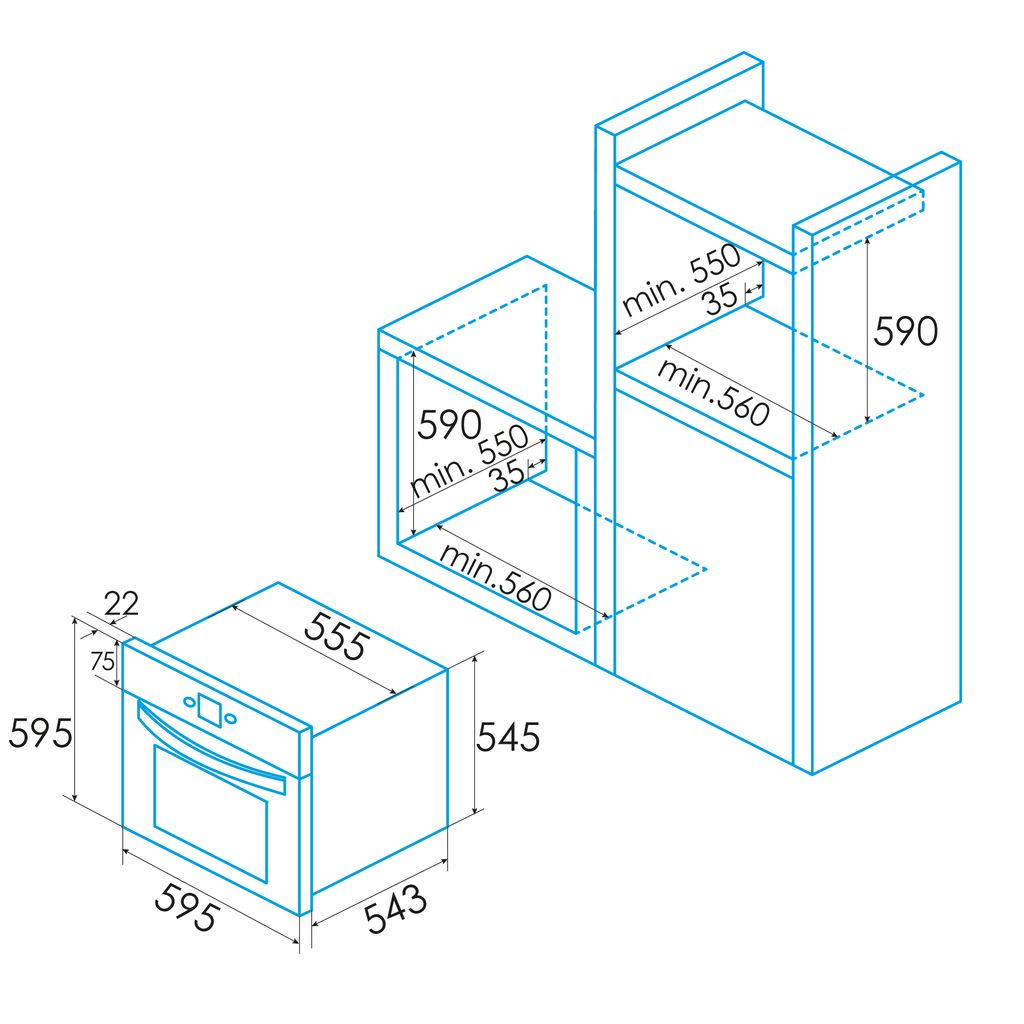 Lò Nướng Edesa EOE 7050 FBK