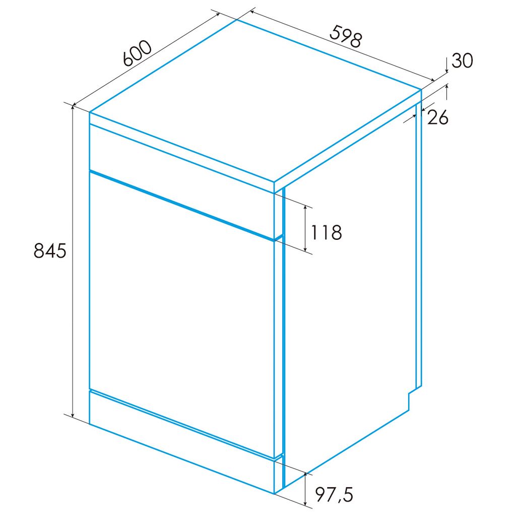 Máy Rửa Bát Edesa EDW-6230 WH