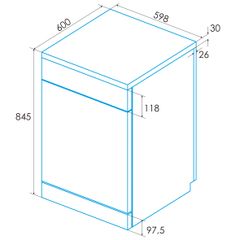 Máy Rửa Bát Edesa EDW-6230 WH
