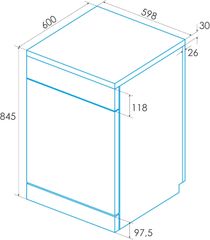 Máy Rửa Bát Edesa EDW-6230 X