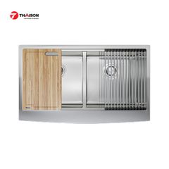 Chậu rửa bát Konox Workstation - Apron Sink KN8751DA Curve