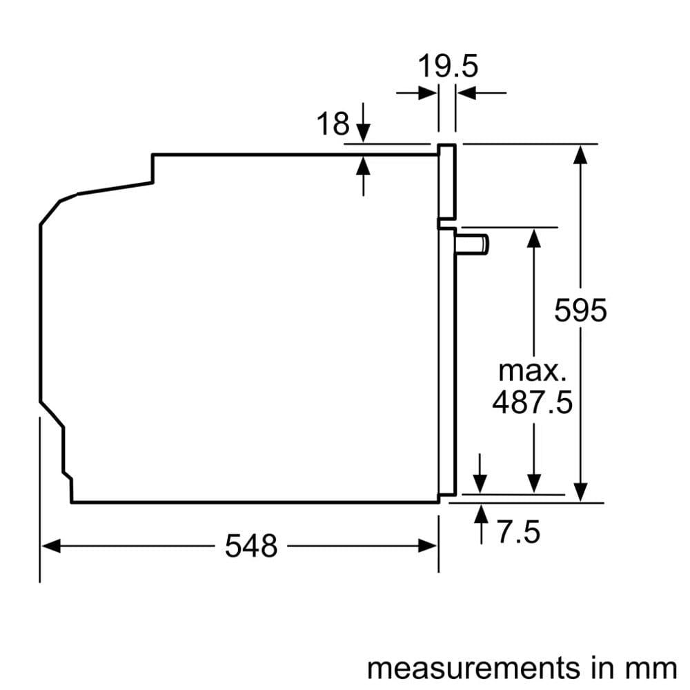 Lò nướng Bosch HBG634BB1B Series 8