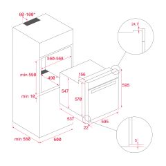 Lò nướng teka HBB 610 BK