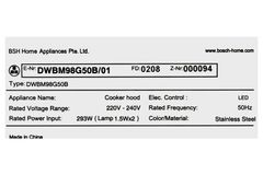 Máy hút mùi Bosch DWBM98G50B áp tường