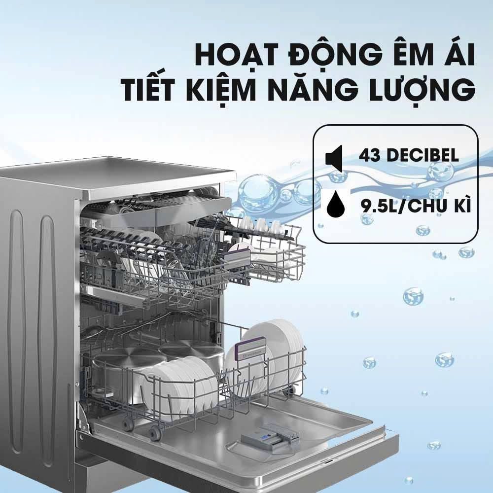 Máy rửa bát BEKO BDFN36650XC 16 bộ
