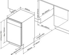 Máy rửa bát âm tủ Fagor 3LVF-42IT 10 bộ