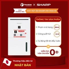 Máy hút ẩm Sharp DW-D12A-W 12 lít