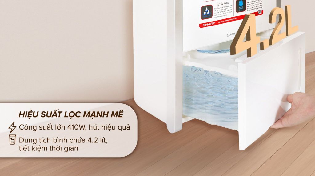 Máy hút ẩm Sharp DW-D20A-W 20 lít