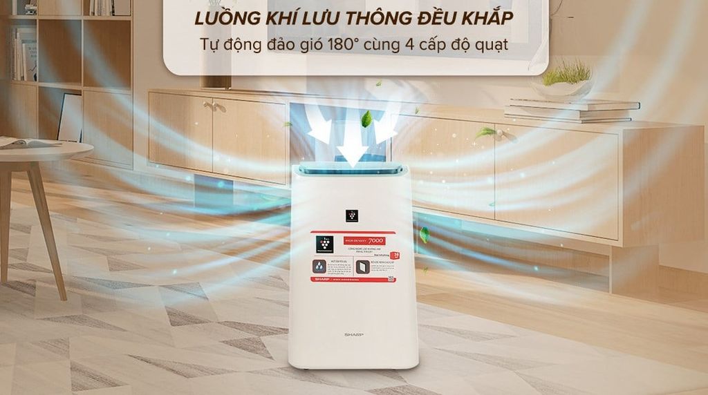 Máy hút ẩm Sharp DW-E16FA-W 16 lít