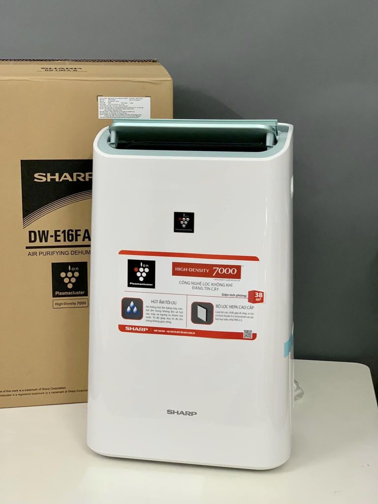 Máy hút ẩm Sharp DW-E16FA-W 16 lít