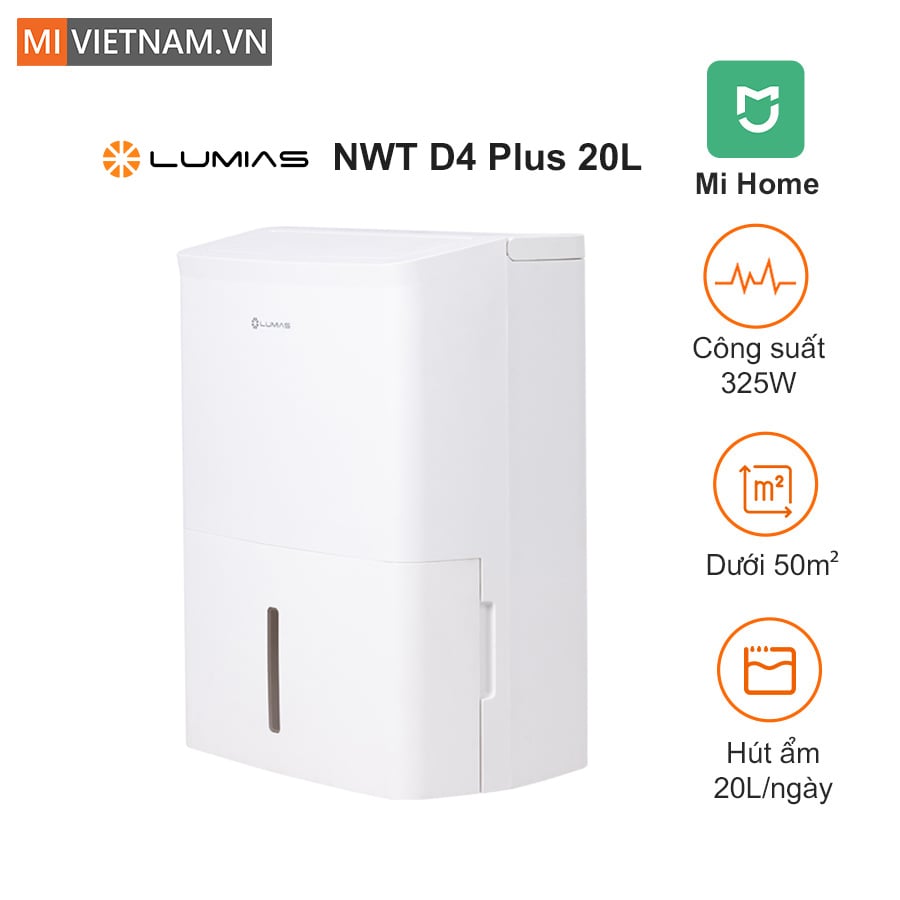Máy hút ẩm loại nào tốt - Xiaomi Lumias NWT D4 Plus 20L