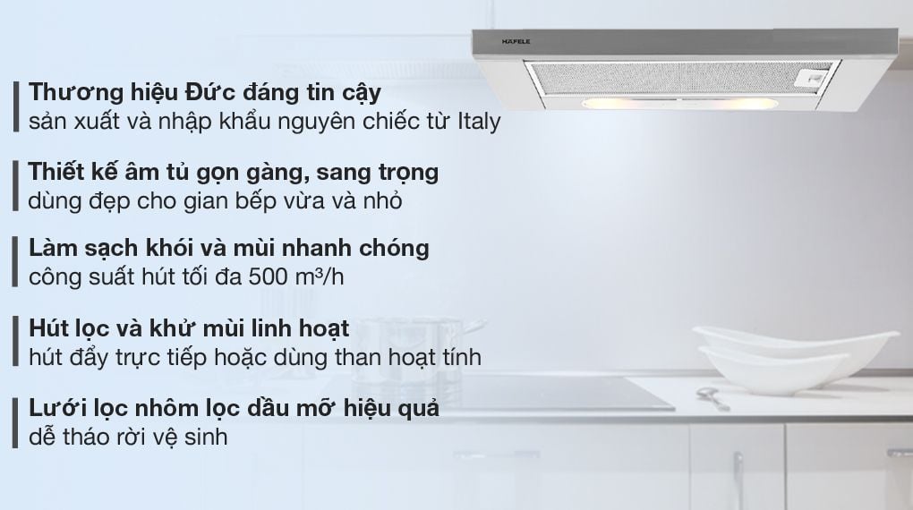 Máy hút mùi Hafele HH-TI60D