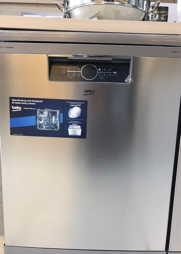Máy rửa bát Beko BDFN36530XC rửa siêu sạch, sấy siêu khô