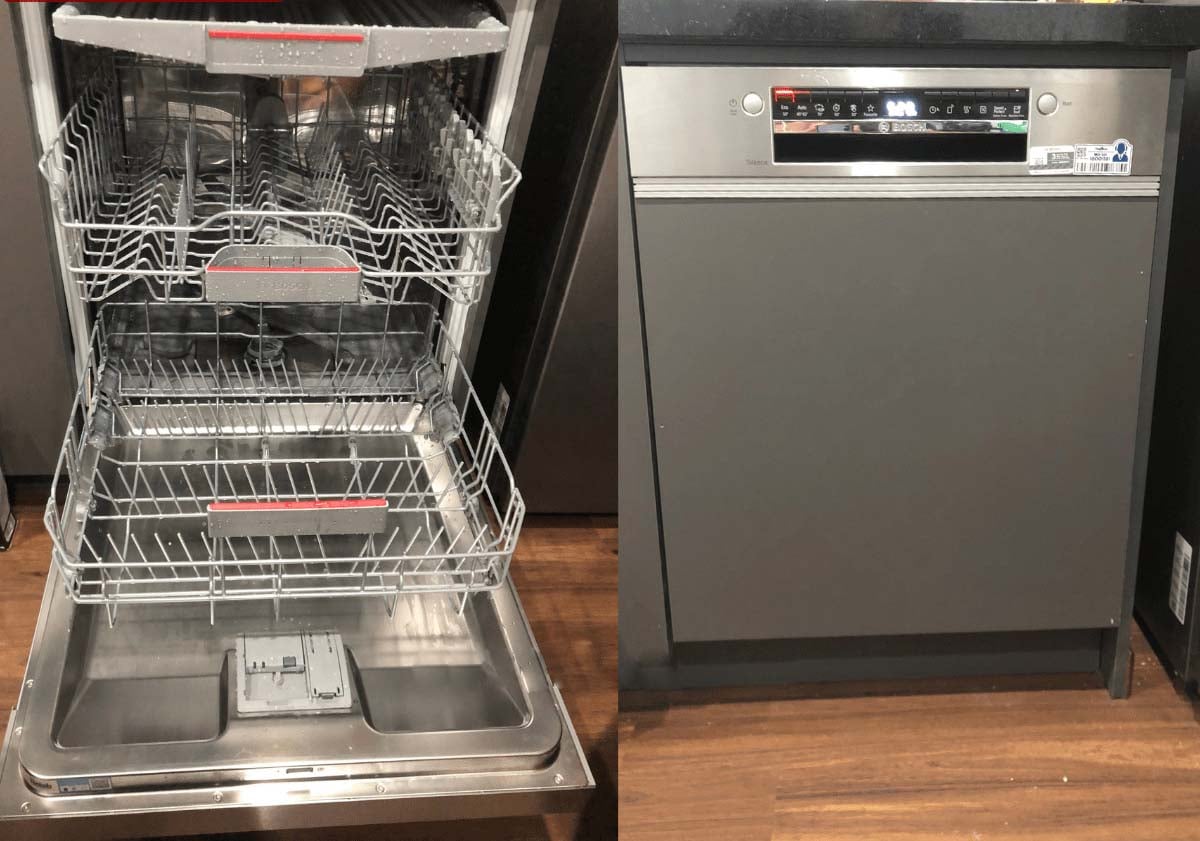 Máy rửa bát Bosch SMI4HVS33E mang thiết kế bán âm hiện đại