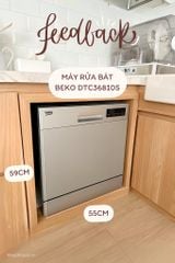 Máy rửa bát mini Beko 8 bộ DTC36810S thiết kế để bàn