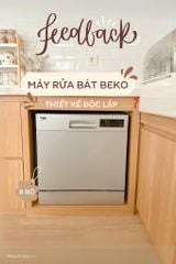Máy rửa bát mini Beko 8 bộ DTC36810S thiết kế để bàn