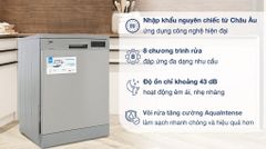 Máy rửa bát Beko DFN28424X 13 bộ độc lập