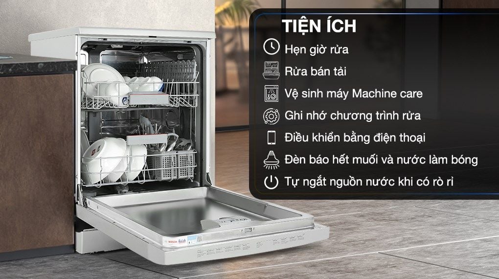 Máy rửa bát Bosch SMS4IVI01P Series 4 độc lập