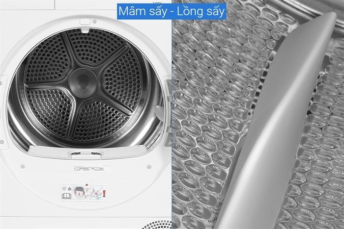 Máy sấy quần áo Bosch WQG24570SG Tụ hơi
