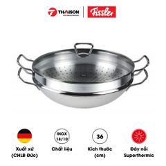 Bộ nồi lẩu + xửng hấp Fissler Nanjing 36cm