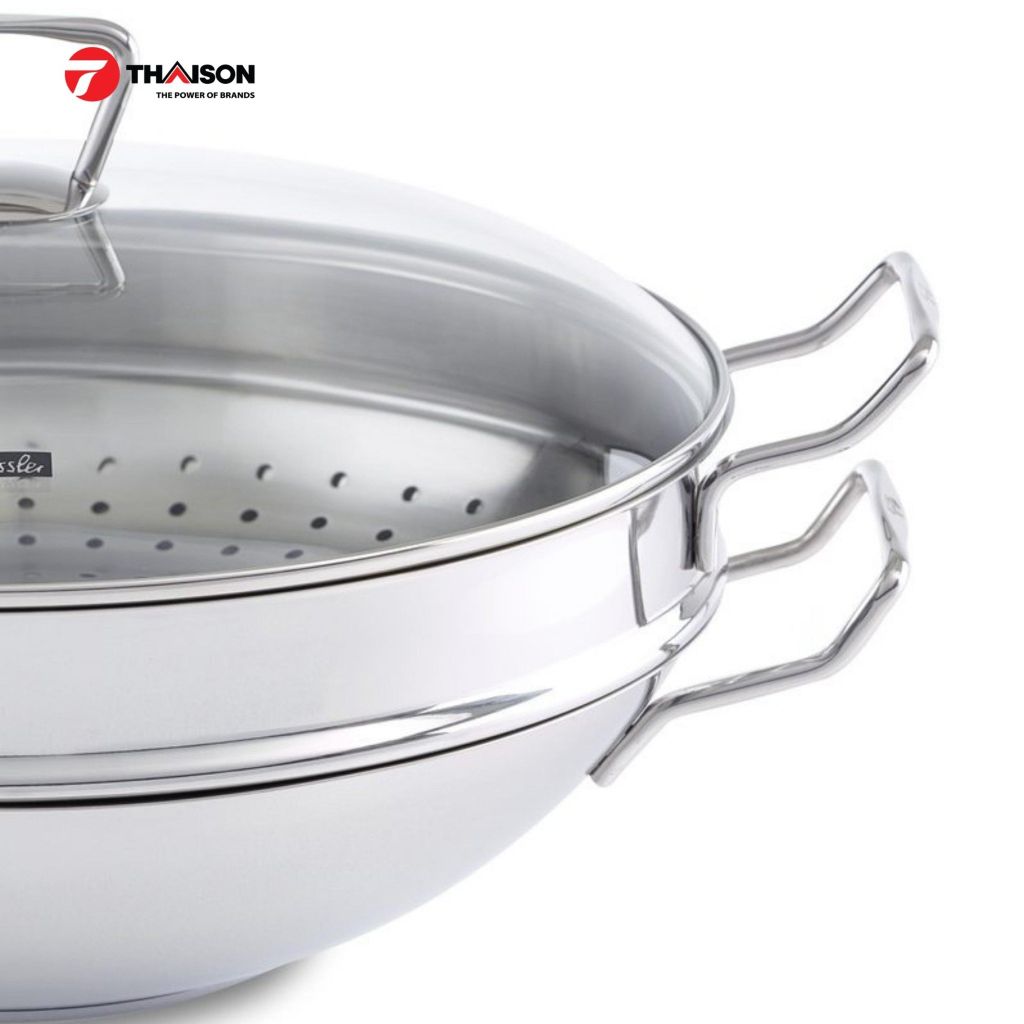 Bộ nồi lẩu + xửng hấp Fissler Nanjing 36cm