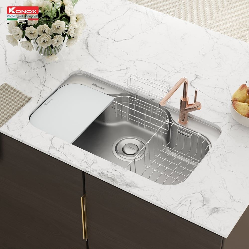 Chậu rửa bát Konox Tari 9051SR Full