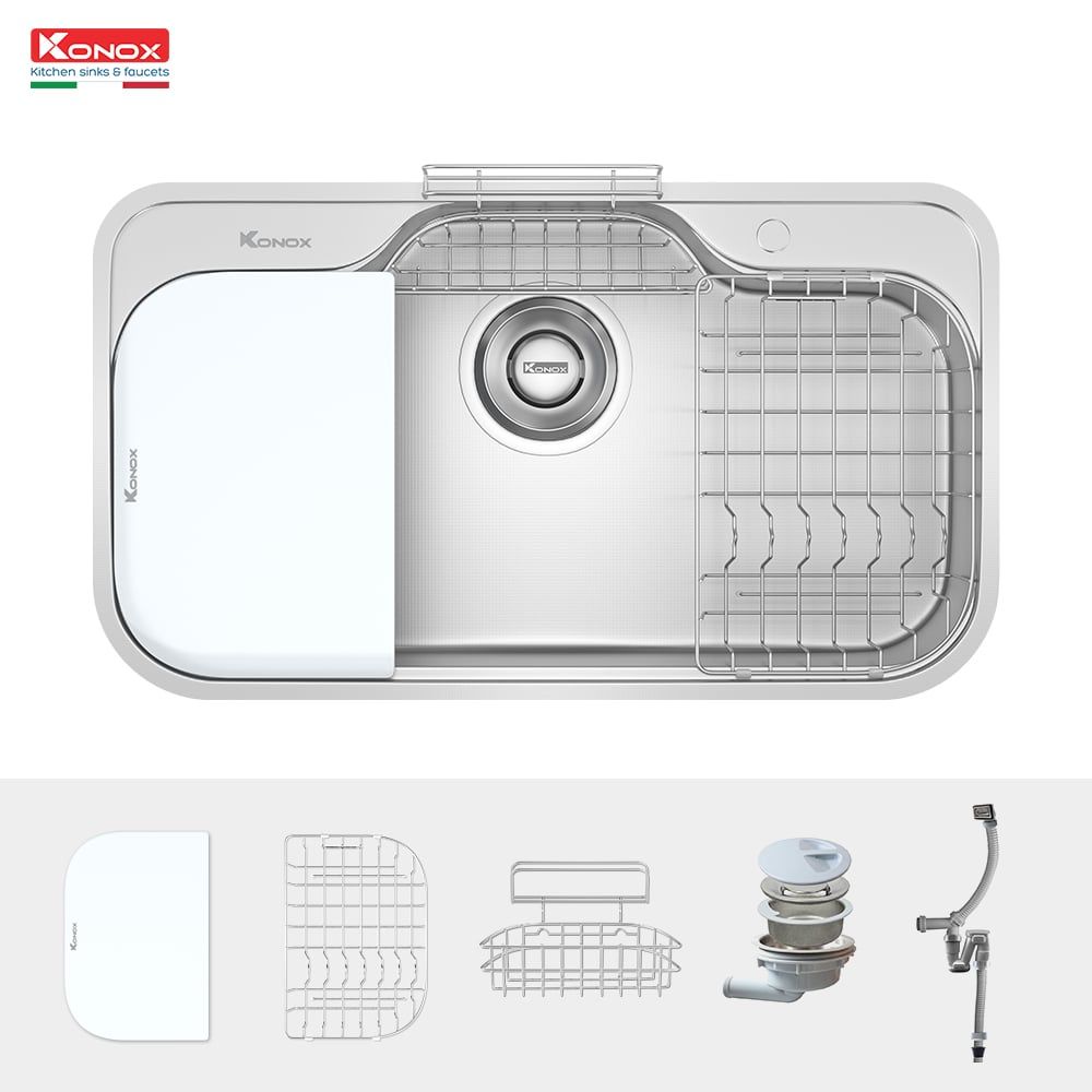Chậu rửa bát Konox Tari 9051SR Full