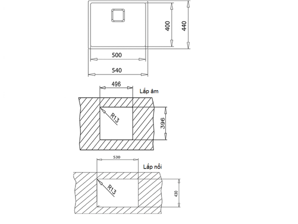 chậu rửa bát teka FLEXLINEA RS15 50.40 kích thước