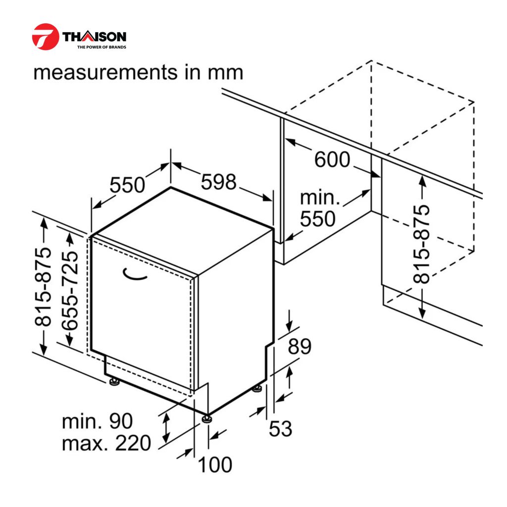 Máy rửa bát Bosch SGV4HCX48E Series 4