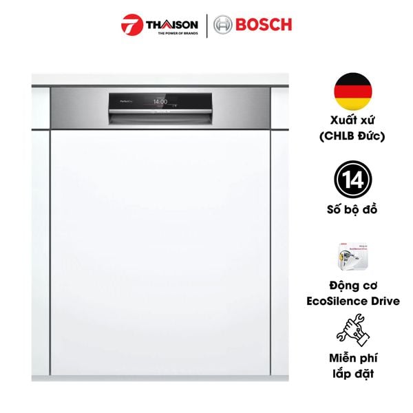 Máy rửa bát Bosch SMI8YCS01E bán âm Series 8