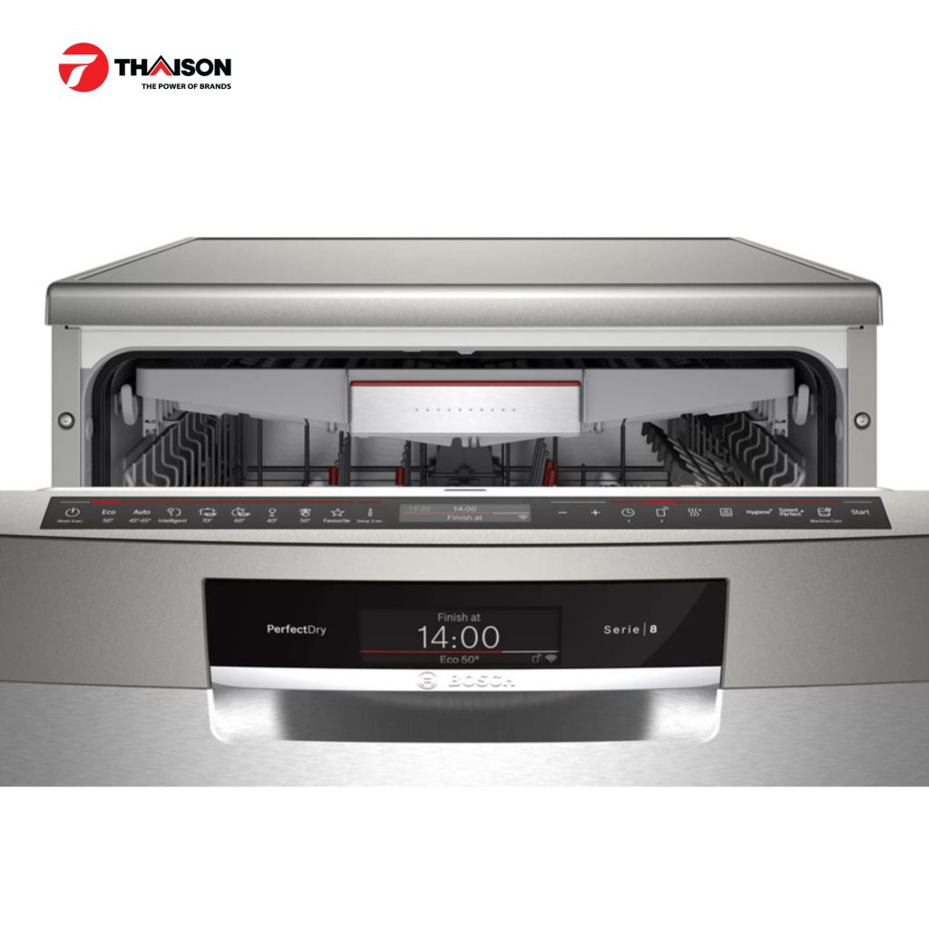 Máy rửa bát Bosch SMS8YCI03E series 8 tự động hé cửa