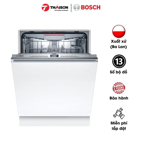 Máy rửa bát Serie 4 loại nào tốt nhất - Bosch SMV4EVX10E
