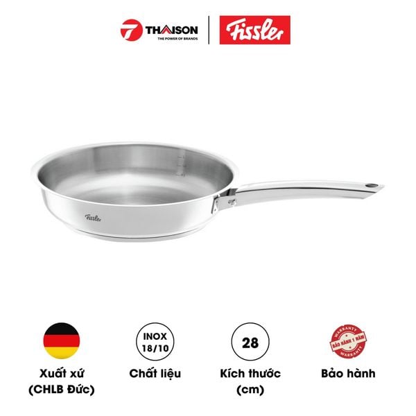 Chảo inox Fissler Steelux Pro 24/28cm - Inox 18/10