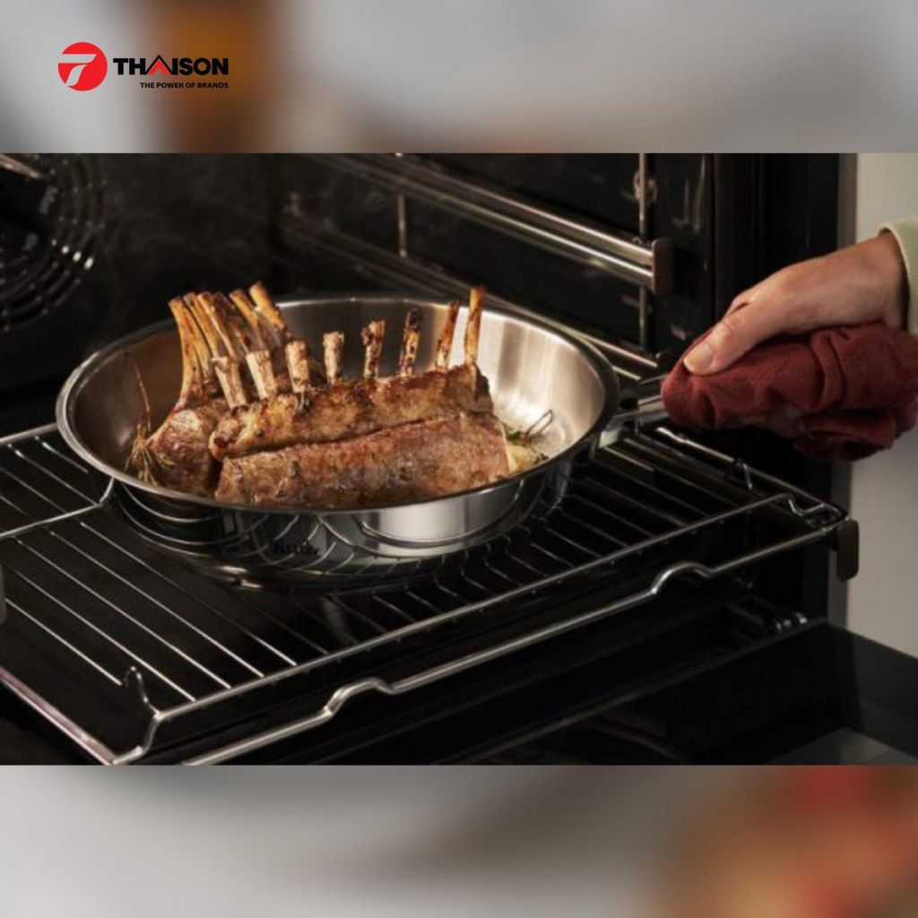 Chảo inox Fissler Steelux Pro 24/28cm - Inox 18/10