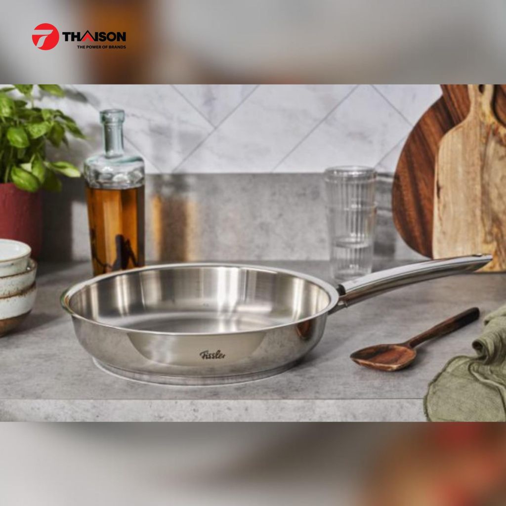 Chảo inox Fissler Steelux Pro 24/28cm - Inox 18/10