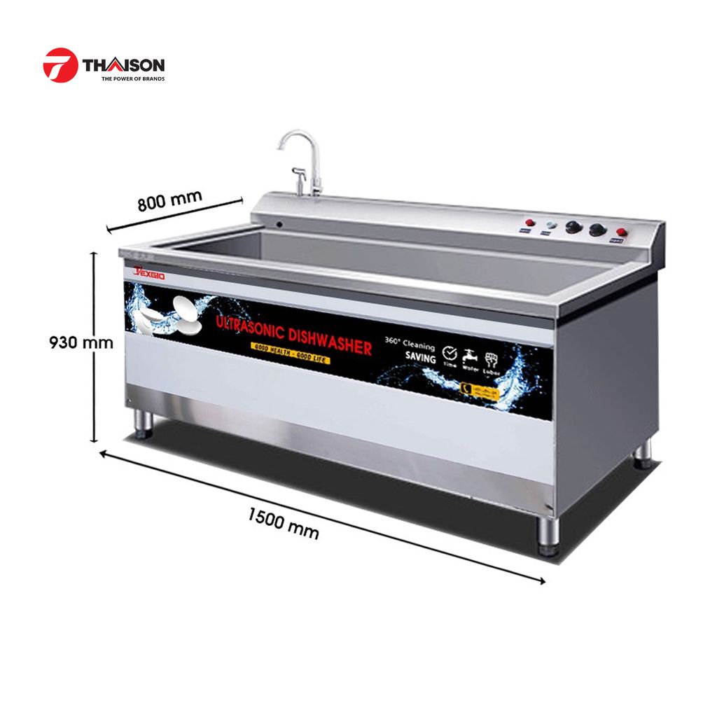Máy rửa bát công nghiệp sóng siêu âm - TEXGIO TGU-1500XS