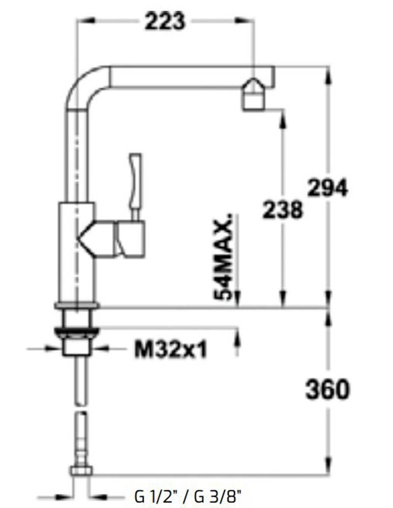 Vòi rửa bát Teka INX 914