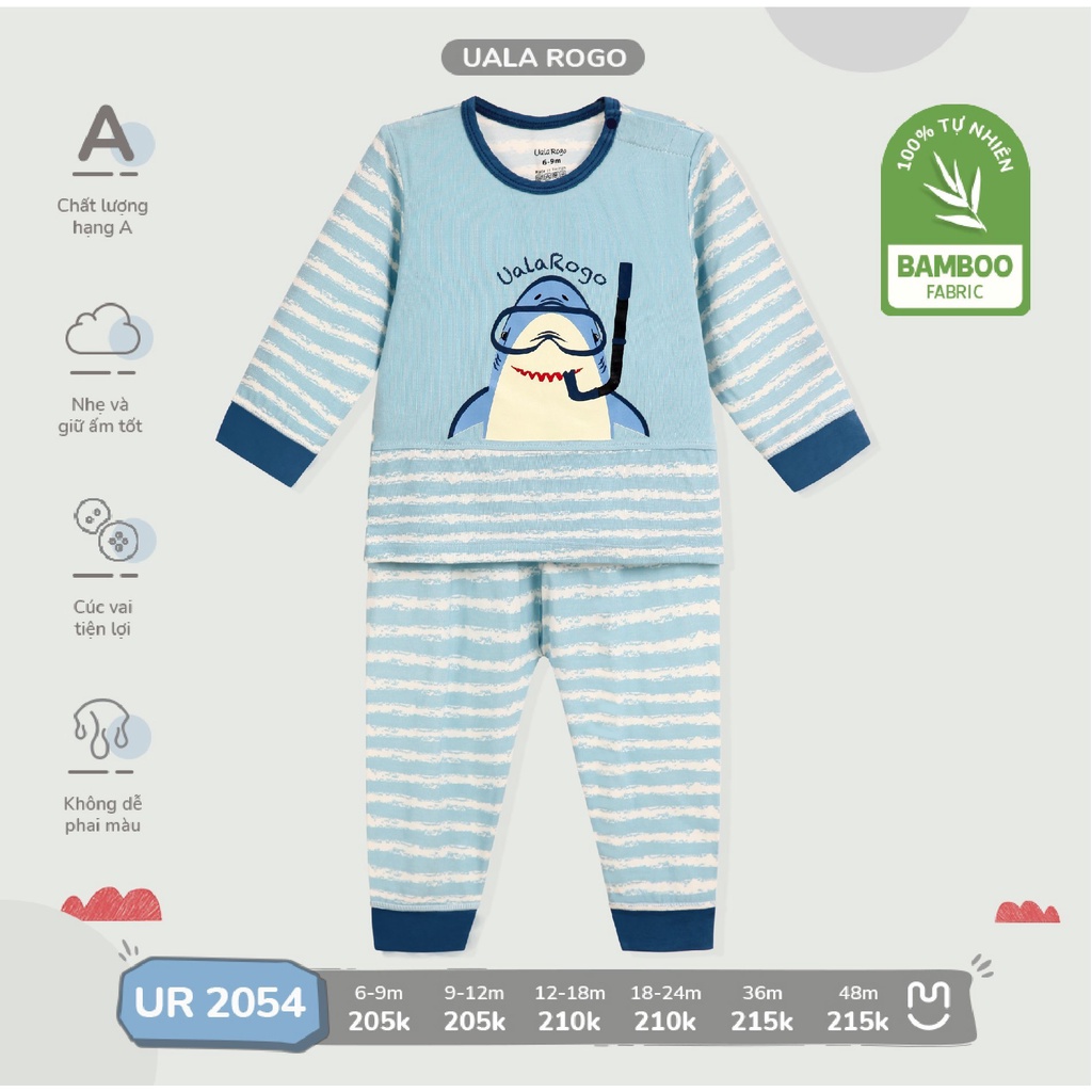 Bộ Dài Uala Rogo Sợi Tre Cài Vai UR2054