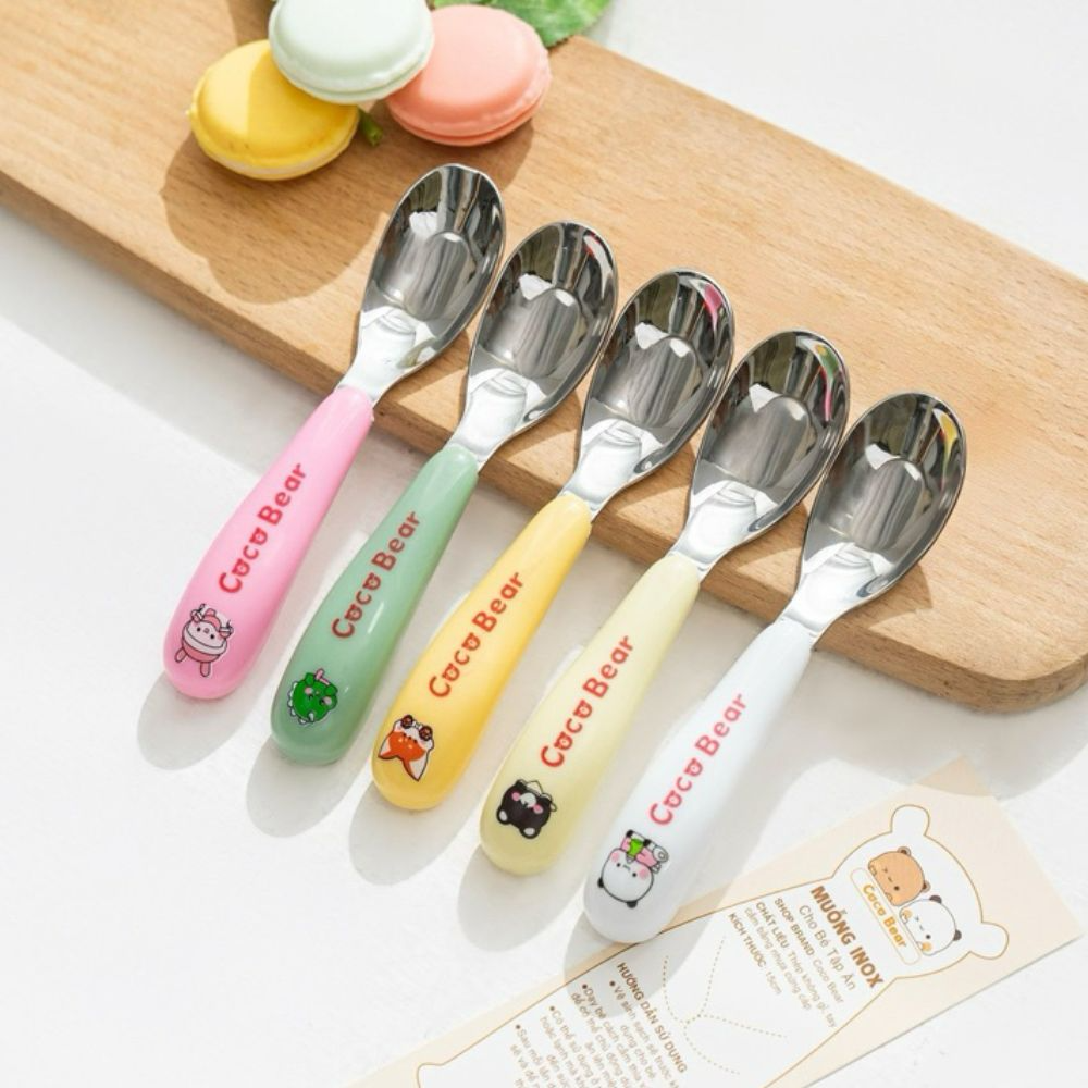 Thìa Ăn Dặm Cocobear Inox