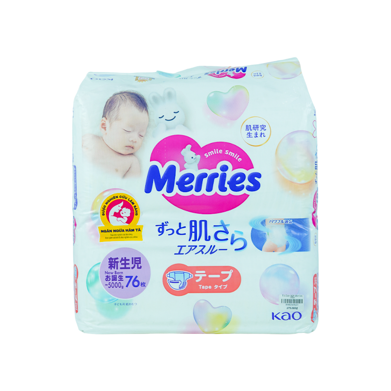 Tã Dán NB Merries 76M