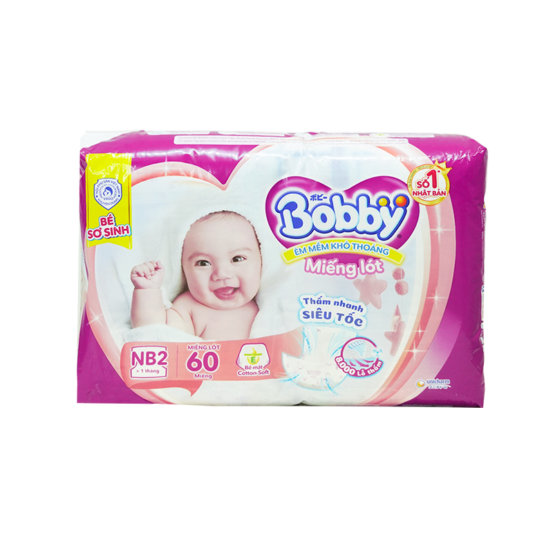 Miếng Lót NB2 Bobby 60M