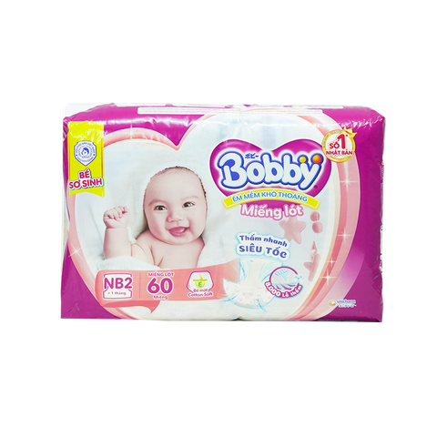 Miếng Lót NB2 Bobby 60M
